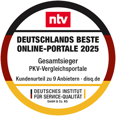 NTV Vergleichsportale PKV Testsieger